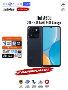 Itel A50c - 2GB RAM - 64GB Storage - Easy Monthly Installments - PTA Approved - 1 Year Official Warranty - The Original Bro Mobiles - TOB70